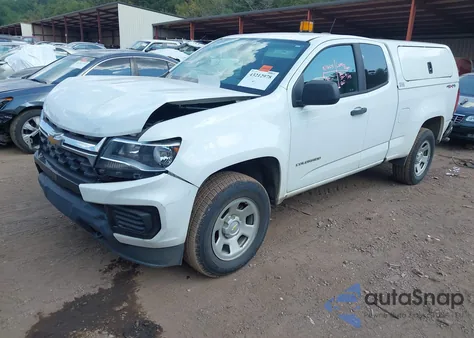 2021 Chevrolet Colorado 4Wd Long Box Wt z USA, uszkodzony, nr VIN 1GCHTBEN7M1106598